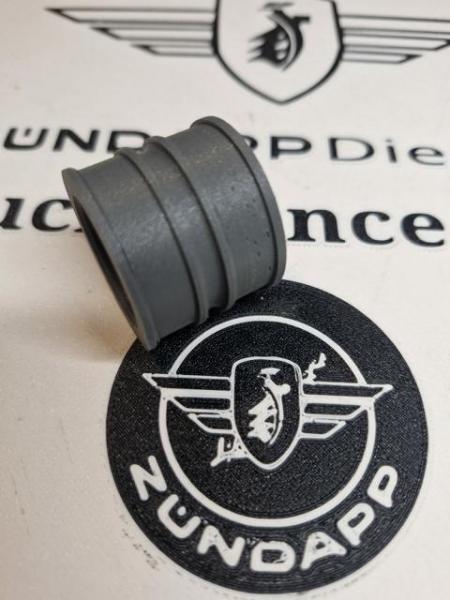 Zündapp Ansauggummi 283-​04.102 TPU für KS 50 Typ 517 & 530 in Dunkel GRAU MATT